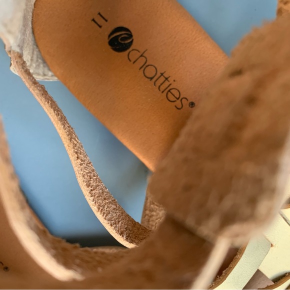 Modcloth Chatties Faux Leather Mod Retro Mid Calf Gladiator Flat Sandals 11 - Picture 4 of 7